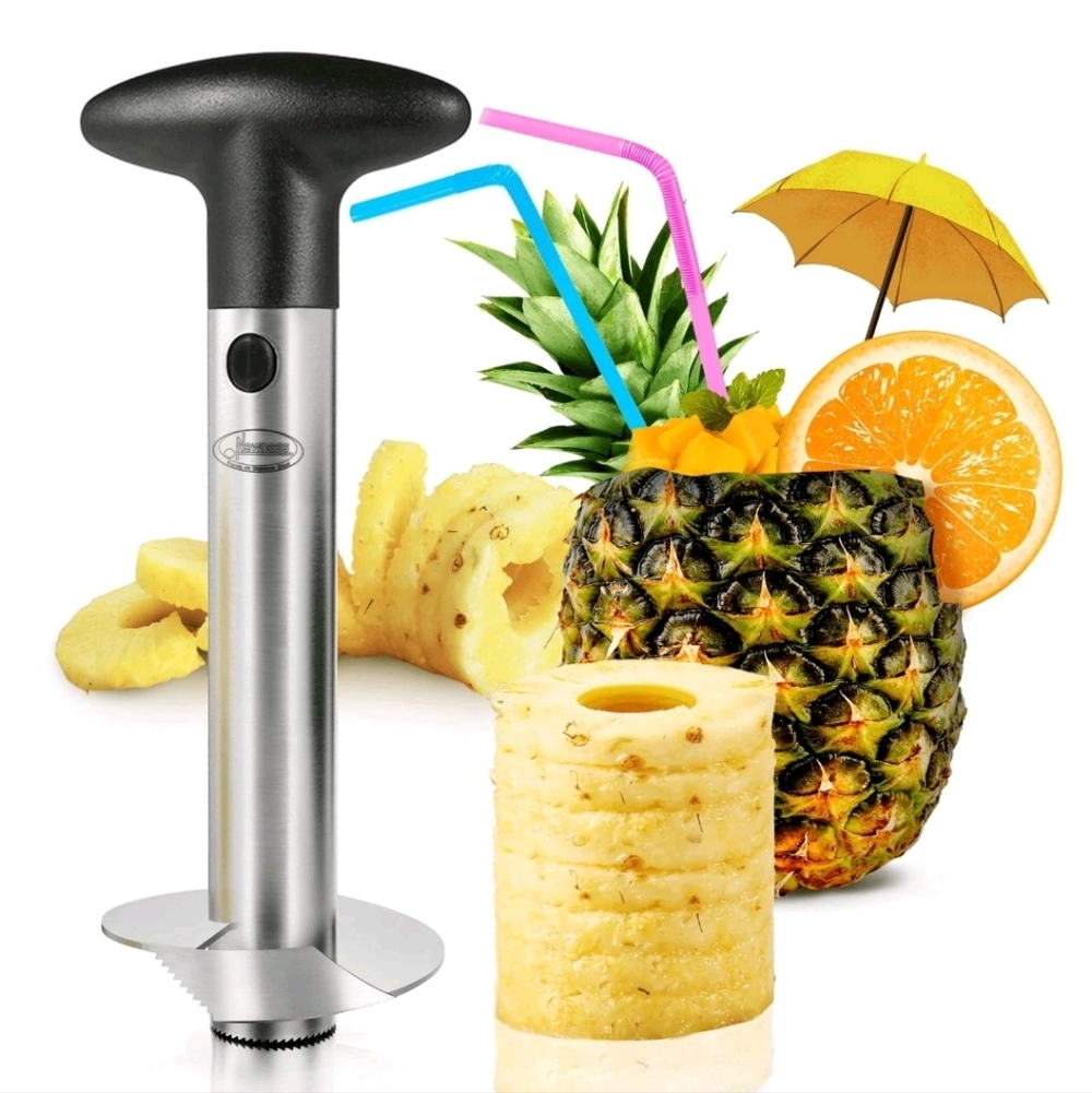 Pineapple Corer, [Upgraded, Reinforced, Thicker Blade] Newness Premium Pineapple